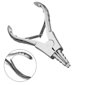 Stainless Steel Tweezers Universal Clamp Fitter Hand Tools Body Piercing Plier