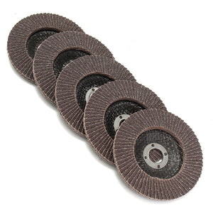 5pcs 100mm 4 Inch 80 Grit Flap Sanding Disc Angle Grinder Wheel