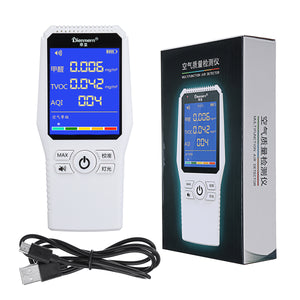 Formaldehyde Detector Tester HCHO TVOC AQI Air Quality Pollution Tester Analyze