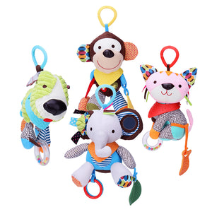 Baby Kids Lovely Animals Plush Bed Hanging Lathe Crib Car Hanging Rattles Stroller Toys