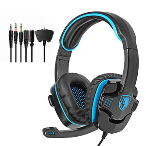 SADES SA-708GT Gaming 3.5mm Jack Stereo Computer Gamer Headset Headphone with Microphone