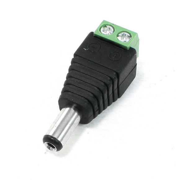 5PCS 5.5*2.1mm DC Power Male Plug Jack Adapter Connector for CCTV LED 5050 3528 5630 Strip Light