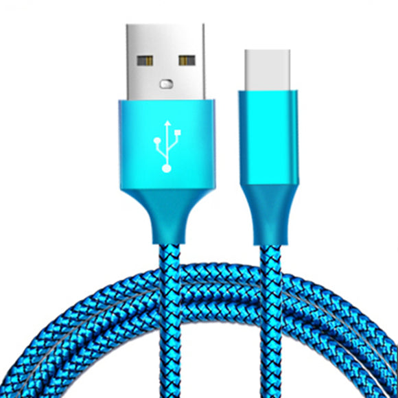 Bakeey 3m 2.1A Nylon Braided Type-C Fast Charging Data Cable for Xiaomi 8  Oneplus 6 Honor 10