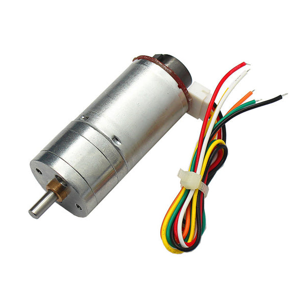 CHIHAI MOTOR GM25-370 DC Gear Motor 6V 100/210/300RPM Encoder Motor