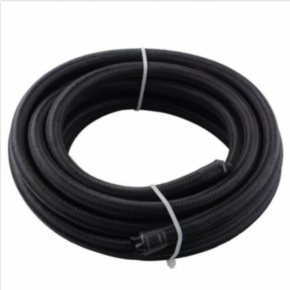 5FT AN3 AN4 AN6 AN8 AN10 Fuel Hose Oil Gas Line Pipe PTFE Nylon Stainless Steel Hose