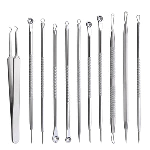 7 Set to Choose Stainless Silver Blackhead Extractor Remover Facial Care Tool Blemish Acne Pimple