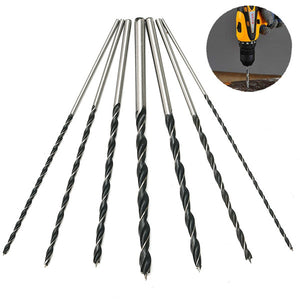 7pcs 300mm Extra Long Brad Point Twist Drill Bits Set 12 Inch Wood Working Drill Bit