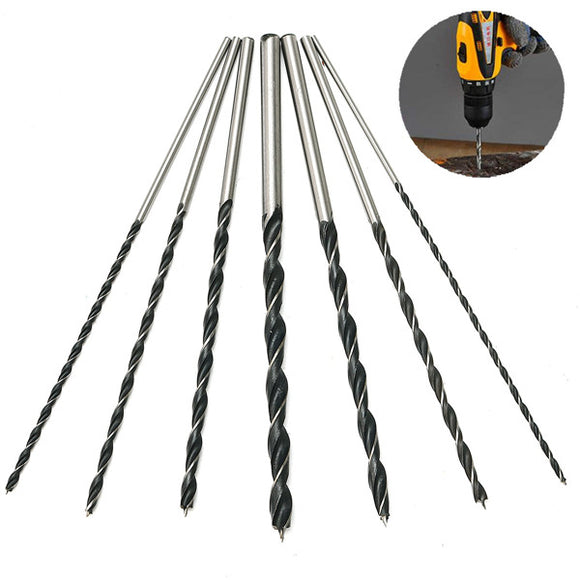 7pcs 300mm Extra Long Brad Point Twist Drill Bits Set 12 Inch Wood Working Drill Bit