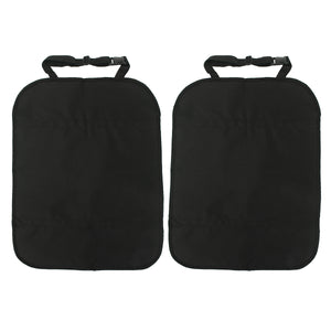 2pcs Back Seat Protector Car Seat Kids Baby Kick Mat Auto Cleaning Cushion Cover Set