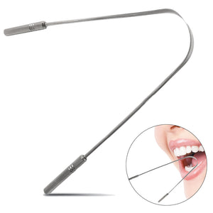 Stainless Steel Tongue Scraper Tongue Cleaner Scraper Head Dental Tools