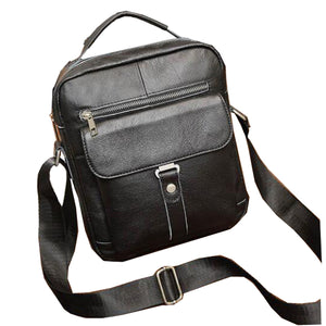 Retro Genuine Leather Shoulder Bag Capacity Outdoor Leisure Briefcase Crossbody Bag Handbag