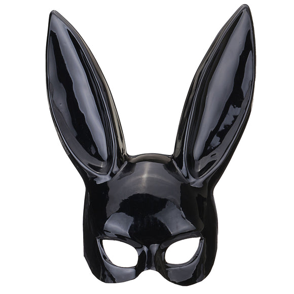 Hallowmas Sexy Cosplay Mask Bar Ball Masquerade Bunny Girl Rabbit Face PVC Mask