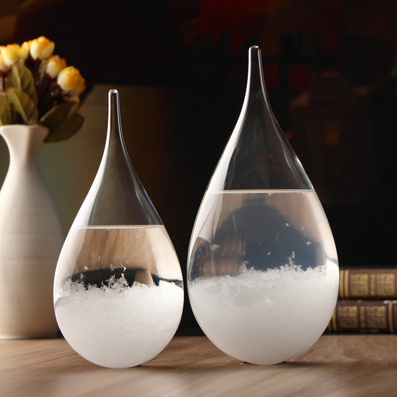 Weather Forecast Crystal Drops Water Shape Storm Glass Home Decor Christmas Gift