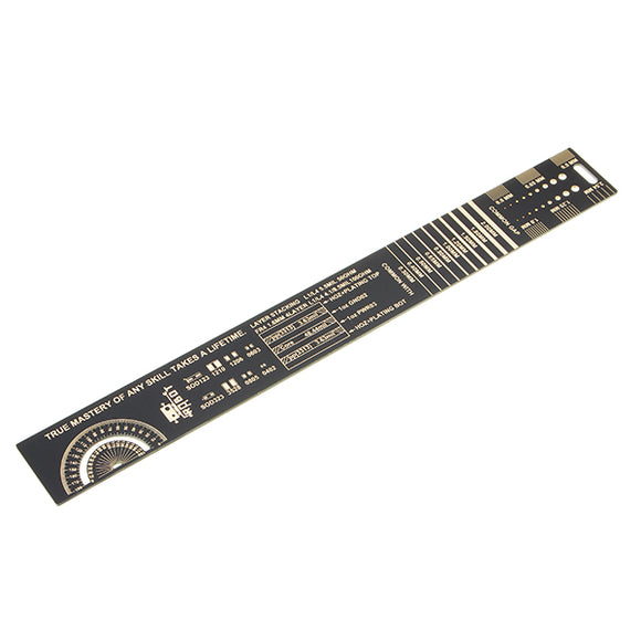 3Pcs 25cm Multifunctional PCB Ruler Measuring Tool Resistor Capacitor Chip IC SMD Diode Transistor