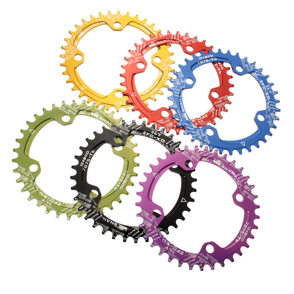 SNAIL 36T Circular Disc Chainring Bicycle Crankset 104MM Chainwheel Bike Single-tooth Positive and N