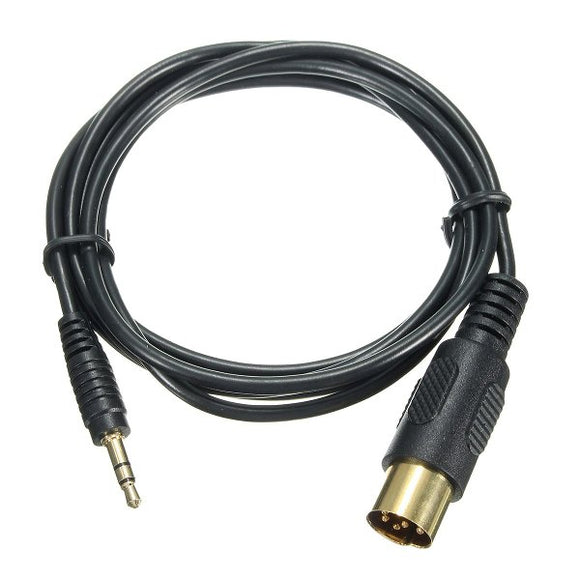 3.5mm 8-PIN Car Radio AUX Cable Adapter Input Black Wire For Alpine M-BUS Stereo