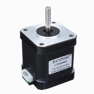 HANPOSE 17HS8402-S 48mm Nema 17 Stepper Motor 42 Motor 42BYGH 1.3A 52N.cm 4-lead for 3D Printer CNC Laser