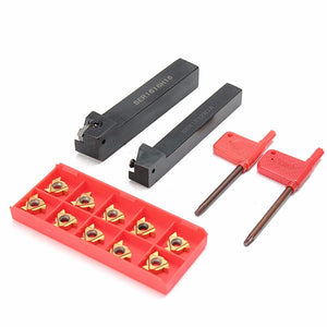 SER1616H16 SER1212H16 Lathe Turning Tool Holder with 10pcs 16ER AG60 Carbide Inserts