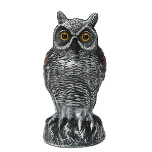 Fake Standing Owl Bird Model Toys Hunting Shooting Decoy Deterrent Home Garden Decorations