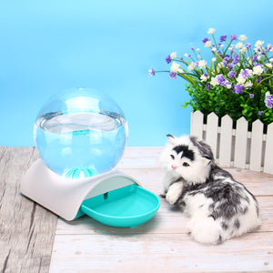 2.8L Automatic Pet Water Dispenser Cat Dog Large Drinking Bowl No Electricity Waterer