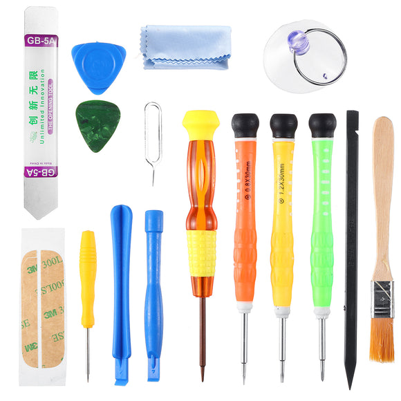 16Pcs Repair Screwdriver Toolkit Cell Phone Repair Tool kit Repairing Disassemble Tool