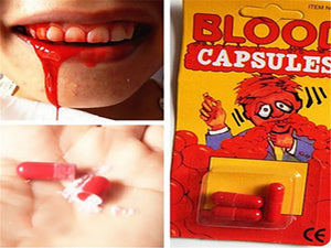 Realistic Blood Capsules Toys Magic Tricks Halloween Horrific Prop Gadget Fun For Friends Family