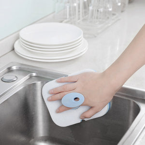 Kitchen Sink Removable Double-sided Sponge Cleaning Strong Brushes