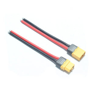 1 Pair AMASS XT60+ Male & Female Plug Connector 14AWG 10cm Power Cable Wire