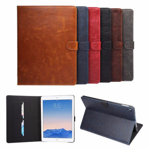 Crazy Horse Smart Sleep Wallet Bracket Case For iPad Pro 9.7