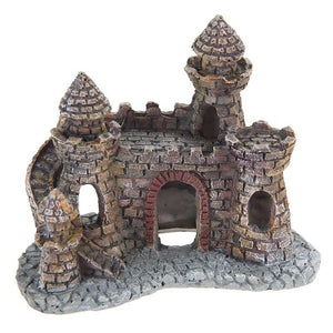 Yani Aquarium Decoration Wizard's Castle Fish Tank Shelter House  Hand Painted Realistic Castle