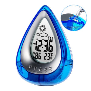 Loskii LT-130 Water Power Digital Alarm Clock Home Confort Eco-Friendly Hydrodynamic Weather Station