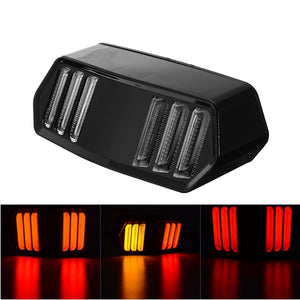 12V Motorcyle Brake Light LED Turn Signal Lamp Red Orange