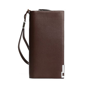 Men RFID Antimagnetic Multifunctional Business Casual Long Wallet Clutch Bag