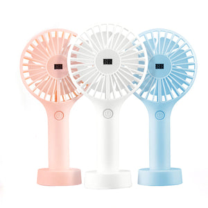 Portable Mini Handheld USB Cooling Desk Fan Outdoor Rechargeable Air Wind Cooler