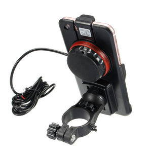 4.7 inch Phone GPS Holder USB Rechargeable Waterproof Bracket W/ Compass For Electric Car Motorcycle