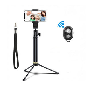 Multifunctional bluetooth Control Aluminum Alloy Extension Rod With Tripod Gimbal Stabilizer For GoPro Action Camera Gopro Mobile Phone