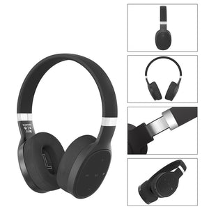 VJ087 bluetooth 5.0 Wireless Bass Over Ear Headphone Sport Handsfree Headset for Mobile Phone