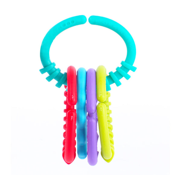 24Pcs Baby Colorful Rainbow Rings Kids Bed Stroller Hanging Toy Decoration Gift