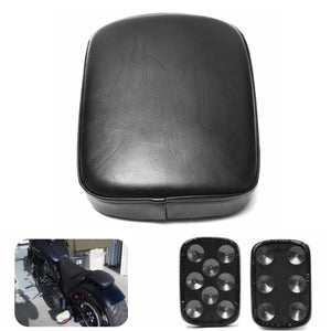 Rear Passenger Pillion Leather Seat Cushion Pad 6/8 Suction Cups For Harley Dyna Custom