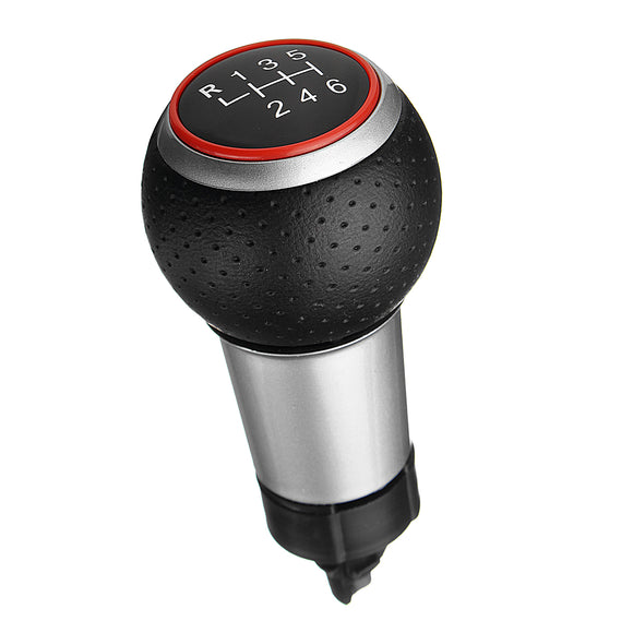 6 Speed Gear Shift Knob PU Leather For Audi A4 S4 B8 8K S-Line 2007-2015