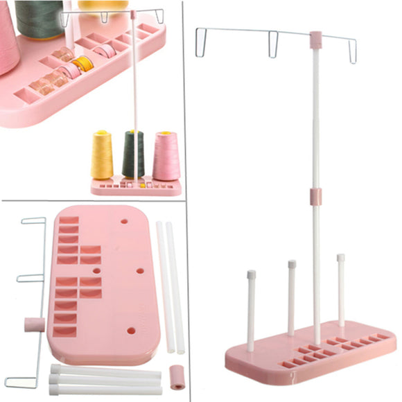 Pink Three Spool Thread Stand Holder Household Sewing Machine Accessories