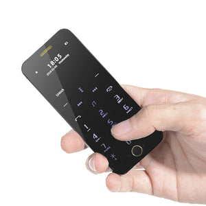 Anica A9+ Ultra Thin Dual SIM bluetooth MP3 680mAh Remote Control Mini Card Phone