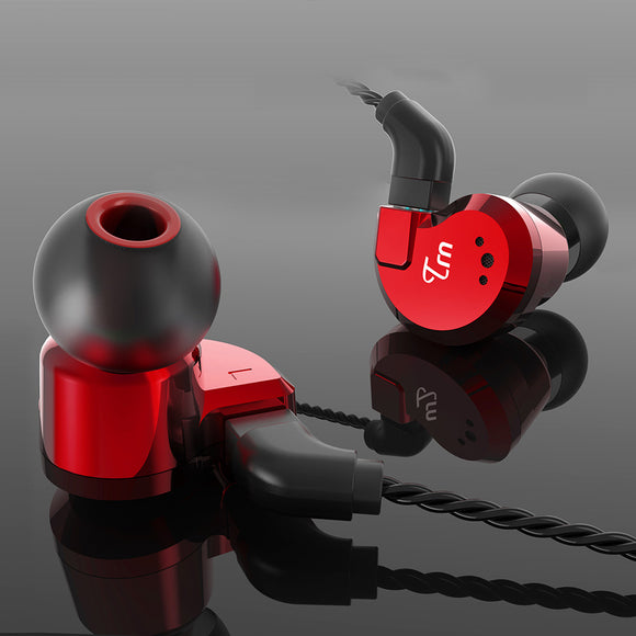 [8 Drivers] TRN V80 2BA+2DD Hybrid Headphone HiFi Dual Balanced Armature Dual Dynamic Bass Earphone