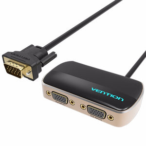 Vention 2 Input 1 Output VGA Switcher Adapter HD 1080P 60Hz Converter With Power Supply Cable