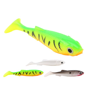 SeaKnight SL001 4PCS 6g 90mm Soft Fishing Lure Artificial Plastic 3 Colors Swim Fishing Bait