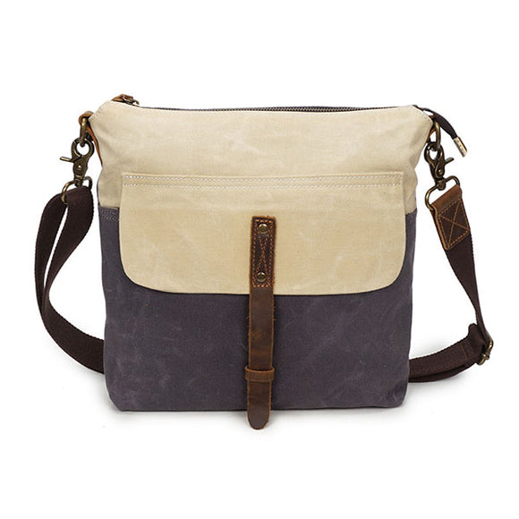 Canvas Leisure Vintage Waterproof Shoulder Bag Crossbody Bag For Men