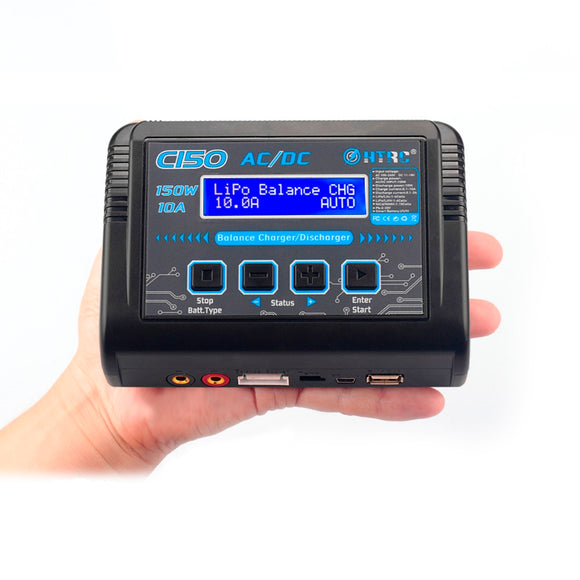 HTRC C150 150W 10A AC/DC Balance Charger Discharger for 1-6S LiPo Battery