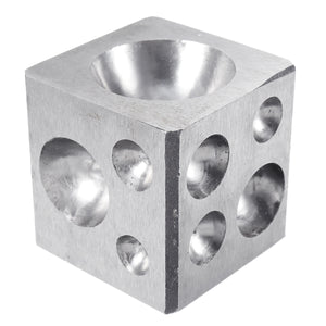 50mm Solid Steel Doming Block Dapping Punch Jewelry Craft Making Tools