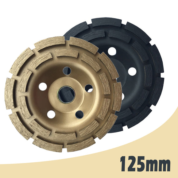 5 Inch Black/Dark Golden Diamond Grinding Wheel 125mm Concrete Grinding Cup Wheel Disc