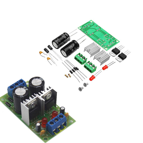 10pcs DIY LM7812+LM7912 Dual Voltage Regulator Rectifier Bridge Power Supply Module 12V Kit